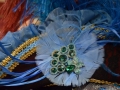Closeup Venice Carnival costume by Sogno Veneziano Atelier, Venice, Italy.